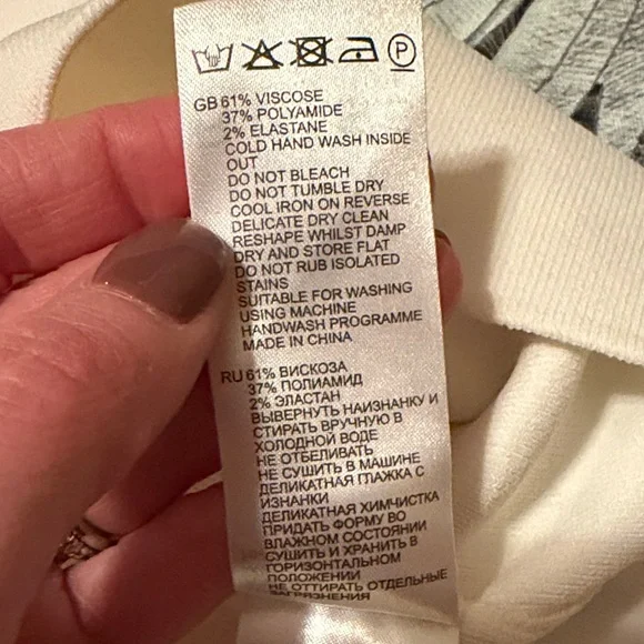 Reiss “Macy” Cream Midi Dress with Waist Tie - Picture 14 of 14